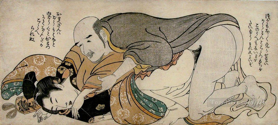 男性カップル 1802 喜多川歌麿 性的油絵